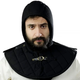 Medieval Padded Arming Cap with Collar