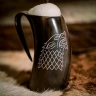 House Stark Sigil Hand Engraved Game of Thrones Drinking Horn Tankard