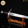 Simple & portable sword stand 34x14cm from solid wood