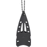 Neck knife 135mm with dagger blade and plastic sheath