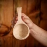 Medieval wooden ladle, wooden spoon Guksi, drinking spoon