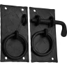 Forged Square Cabinet Door Latch, Sliding Lock for Furniture Doors