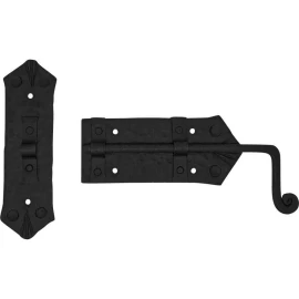 Forged Slide Bolt Door Latch with Black Antique Finish