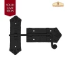 Forged Slide Bolt Door Latch with Black Antique Finish