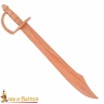 Pirate Handcrafted Wooden Cutlass 76cm