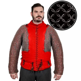 Chainmail Sleeves - Arm and Shoulder Guards - Butted High Tensile Wire Rings