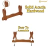 Simple & portable sword stand 34x14cm from solid wood