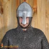 Medieval Viking Spangenhelm with Nasal and Leather Liner