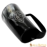 Drinking Horn Tankard with Celtic knot World Tree