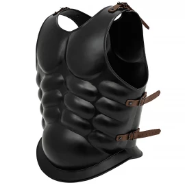 Lorica Musculata Roman Muscle Cuirass, Steel with Black Finish