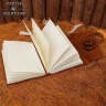 Traditional Handmade Leather Notebook with Strap Closure