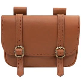 Large Merchant Leather Bag Brown