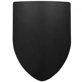 Customizable Black Heater Shield 60x45cm Plain with Chain on the Back