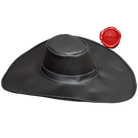 Leather Hat Alatriste from Smooth Leather