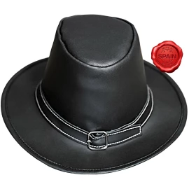 Handcrafted Genuine Leather Hat from Smooth Leather