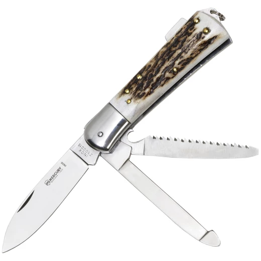 Hunting pocket knife with 4 functions from Mercury