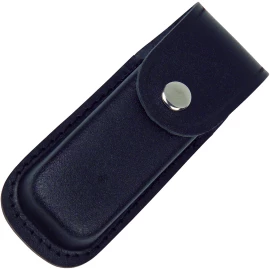 Leather Belt Case with Snap Button for 12cm Pocket Knives