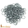 1kg Mild Steel Butted Loose Rings for Mail Armour, Ø 10mm, Blackened or Zinc-Coated