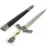 Baroque-Style Knights Dagger with Sheath