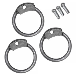 Mild Steel Loose Round Rings with Dome Rivets, Ø8mm 18gauge 1kg for DIY and Repairs of Chain Mail Armour
