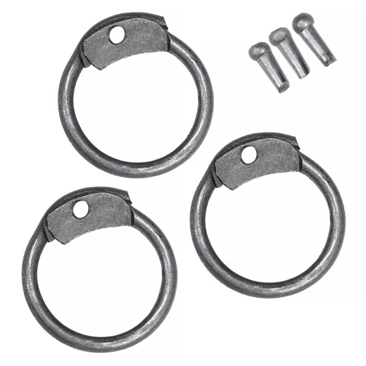 Mild Steel Loose Round Rings with Dome Rivets, Ø8mm 18gauge 1kg for DIY and Repairs of Chain Mail Armour