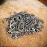 Mild Steel Loose Round Rings with Dome Rivets, Ø8mm 18gauge 1kg for DIY and Repairs of Chain Mail Armour