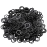 Blackened Mild Steel Loose Flat Rings with Dome Rivets, Ø6mm, 18-Gauge, 1kg