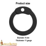 Mild Steel Loose Flat Rings with Dome Rivets, Ø9 mm, 17-gauge, 1kg