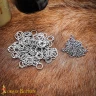 Aluminium Loose Flat Rings with Dome Rivets, Ø10 mm, 16-gauge, 1kg