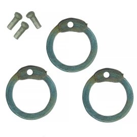 1kg Loose Titanium Flat Rings with Dome Rivets