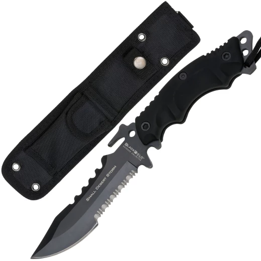 Strong and handy tactical knife SMALL DESERT STORM by BlackField