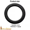 Loose Solid Flat Rings ID 9mm 1.2mm Blackened Mild-steel, 1kg