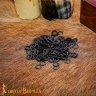 Loose Solid Flat Rings ID 9mm 1.2mm Blackened Mild-steel, 1kg