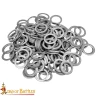 Mild Steel Loose Rings, Solid Flat Rings, Ø9 mm, 17-gauge, 1kg