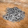 Mild Steel Loose Rings, Solid Flat Rings, Ø9 mm, 17-gauge, 1kg