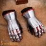 Knightly hourglass gauntlets made of 1.6 mm steel, 14th century