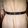 Medieval Crusader Belt with Brass Crosses