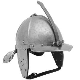 Pappenheimer-Helm Zischägge aus 1,6mm mit Lederinlet, 17. Jahrhundert