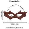 Fantasy Masquerade Genuine Leather Eye Mask for LARP or Cosplay