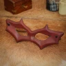 Fantasy Masquerade Genuine Leather Eye Mask for LARP or Cosplay