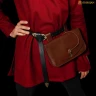 Medieval Bag “The Mythical Venturer” from Brown Full-Grain Leather 25x17cm