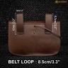 Medieval Bag “The Mythical Venturer” from Brown Full-Grain Leather 25x17cm