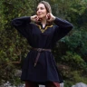 Medieval Embroidered Cotton Full Sleeves Tunic, Red or Black