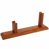 Gun Pistol Display Stand from Solid Wood, Historical Pistol Holder 32x6x12cm