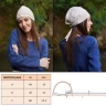 Ladies St. Birgita Cap from Linen-Cotton Blend of Natural Colour