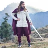 Men's Full-Sleeved Armour Jacket with Hand-Made Fabric Buttons