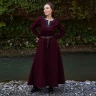 “Ingrid the Shieldmaiden” Viking Woolen Dress with Diamond Twill Decorative Borders