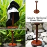 Luxury Wooden Helmet Stand 36cm