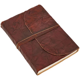 Handmade Notebook Bound in Creased Leather