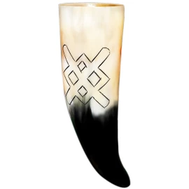 Drinking Horn 300ml with Gungnir Engraving